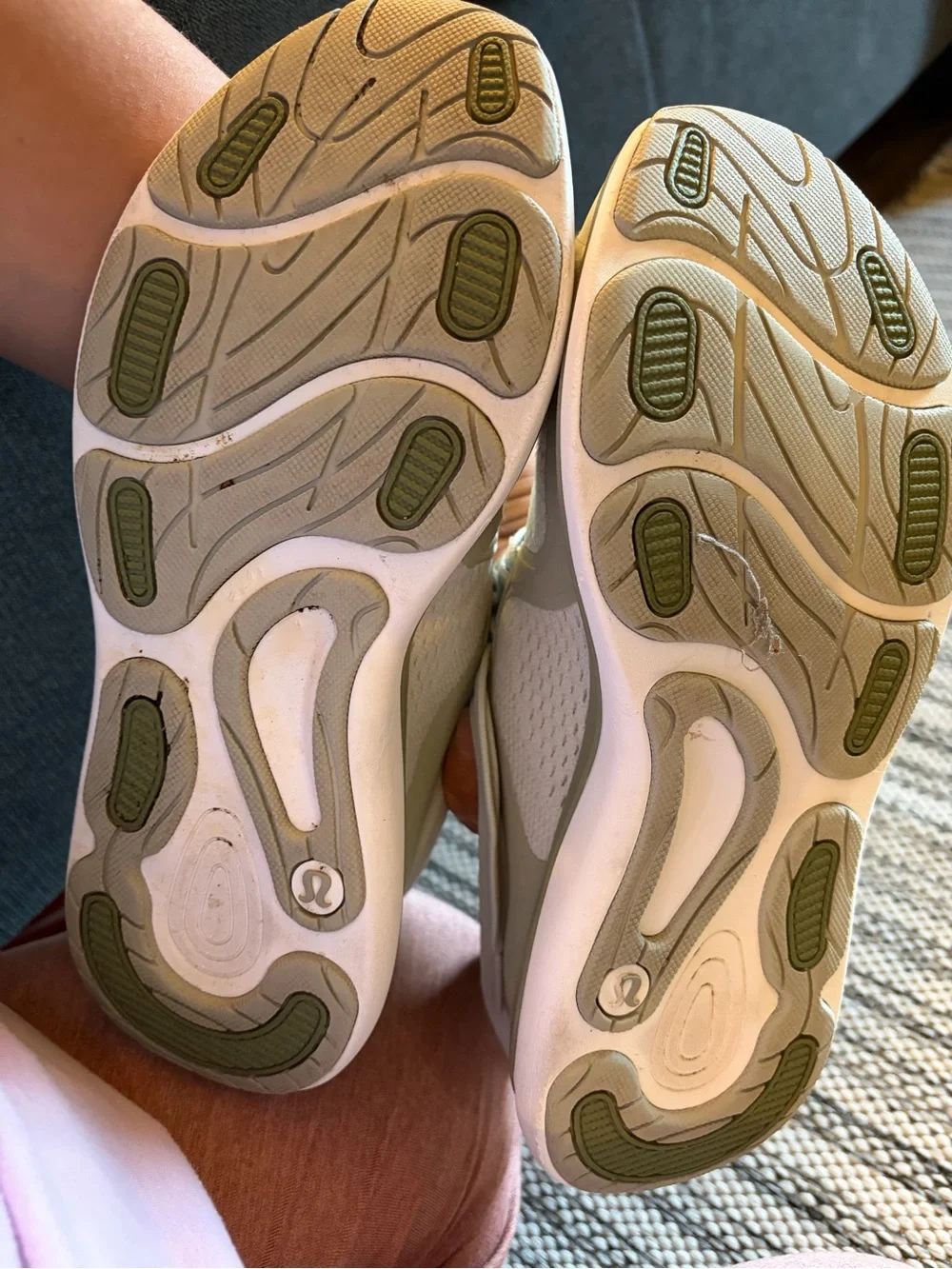 Lululemon Chargefeel Low Women's athletic Shoes size 7 in Light Sage,Green Fern